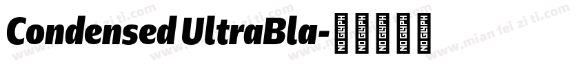 Condensed UltraBla字体转换